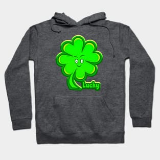 Lucky 4 Leaf Clover 2 (3D-ish) Hoodie